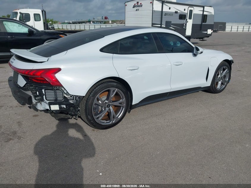 2024 Audi E-tron gt VIN WAUFJBFW1R7004445 IAAI salvage auction — REAR END, Original (Texas), sold $26,750 on 2026-07-13 (photo 4)
