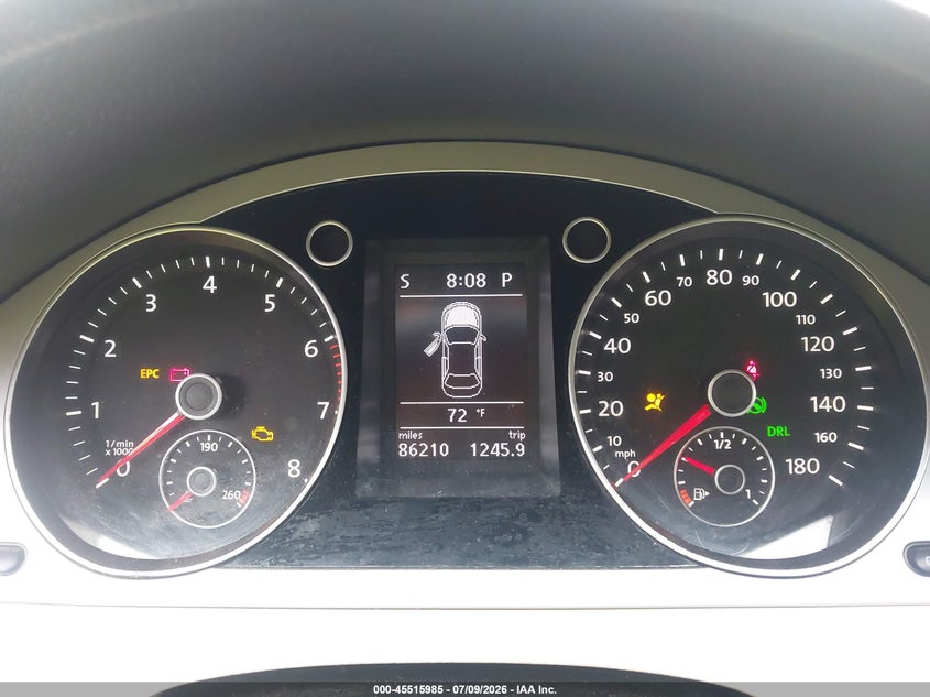 2010 Volkswagen Cc VIN WVWMN7AN6AE544707 IAAI salvage auction — NORMAL WEAR, Clear (Kansas), sold $1,000 on 2026-07-15 (photo 7)