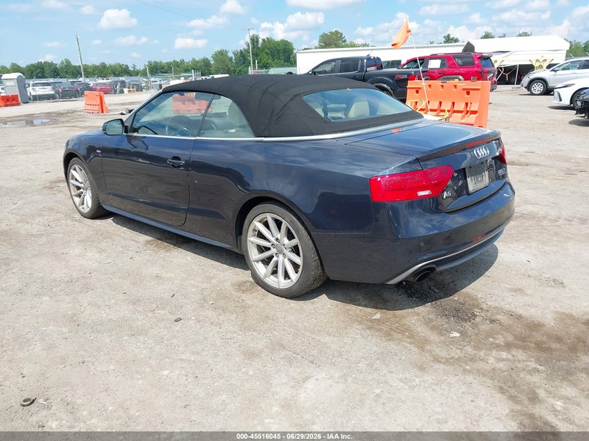 2015 Audi A5 VIN WAUMFAFH8FN010416 IAAI salvage auction — NORMAL WEAR, Clear (Virginia), sold $600 on 2026-07-24 (photo 3)