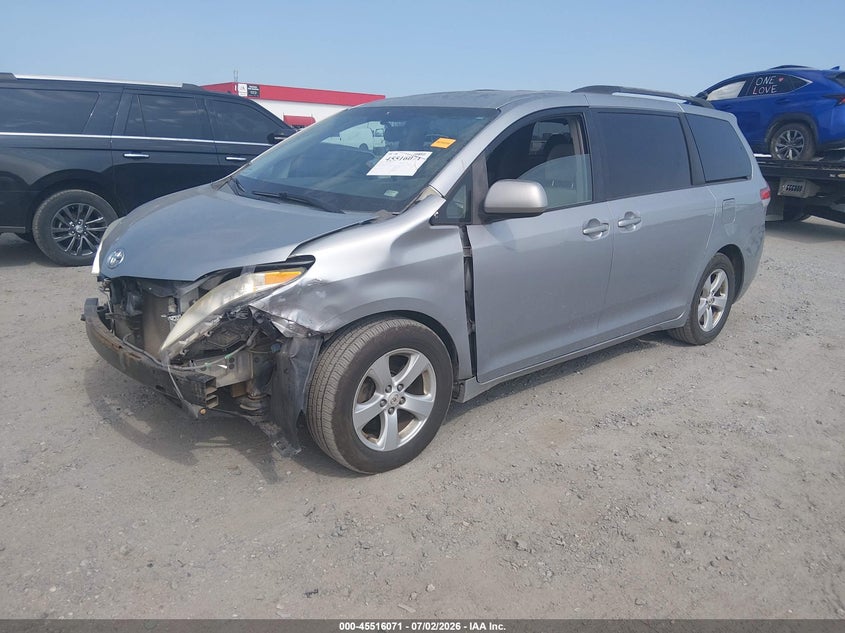 2012 Toyota Sienna VIN 5TDKK3DC8CS190673 IAAI salvage auction — FRONT END, Salvage (Arkansas), sold $1,550 on 2026-07-29 (photo 2)