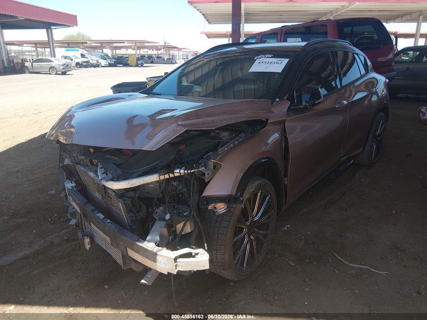 2017 Infiniti Qx30 VIN SJKCH5CPXHA017791 IAAI salvage auction — FRONT END, Salvage (Arizona), sold $575 on 2026-07-28 (photo 2)