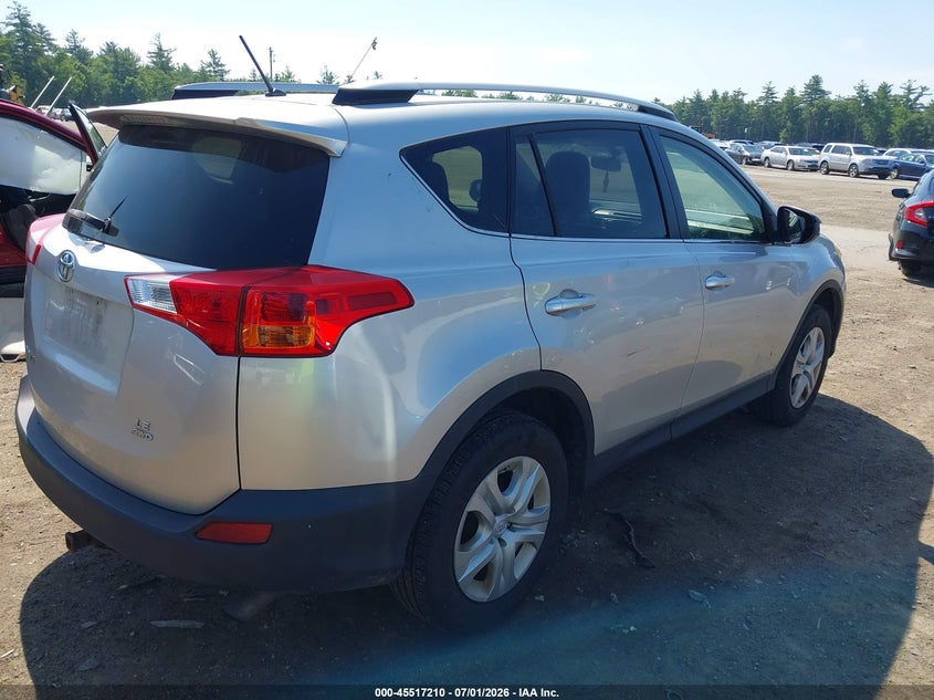 2013 Toyota Rav 4 VIN JTMBFREV7D5009982 IAAI salvage auction — REAR END, Salvage Title, sold $3,850 on 2026-07-09 (photo 4)