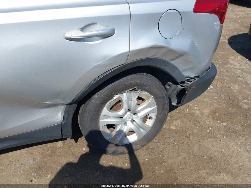 2013 Toyota Rav 4 VIN JTMBFREV7D5009982 IAAI salvage auction — REAR END, Salvage Title, sold $3,850 on 2026-07-09 (photo 6)