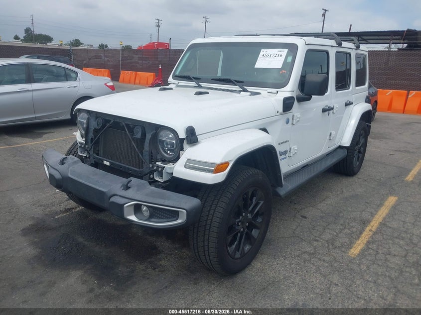 2021 Jeep Grand wagoneer VIN 1C4JJXP6XMW824899 IAAI salvage auction — RIGHT FRONT, Salvage (California), sold $13,200 on 2026-07-24 (photo 2)