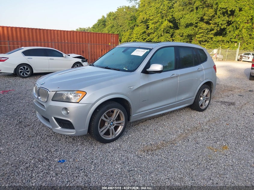 2013 BMW X3 VIN 5UXWX9C54D0A29364 IAAI salvage auction — NORMAL WEAR, Original (Kentucky), sold $700 on 2026-07-21 (photo 2)