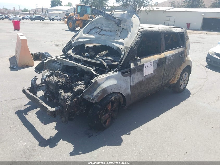2018 Kia Soul VIN KNDJN2A26J7891941 IAAI salvage auction — NORMAL WEAR, Non-Repairable (California), sold $150 on 2026-07-25 (photo 2)