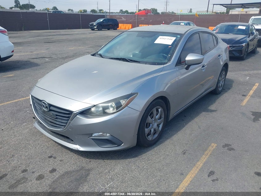 2016 Mazda 3 VIN JM1BM1T72G1346406 IAAI salvage auction — RIGHT FRONT, Salvage Title, sold $525 on 2026-07-27 (photo 2)