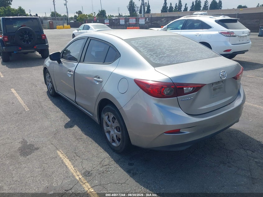 2016 Mazda 3 VIN JM1BM1T72G1346406 IAAI salvage auction — RIGHT FRONT, Salvage Title, sold $525 on 2026-07-27 (photo 3)