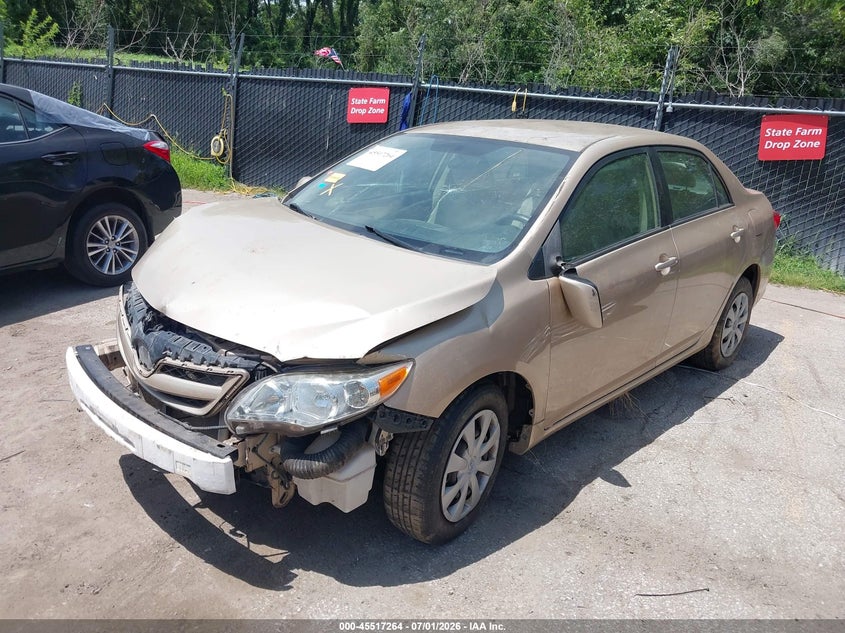 2011 Toyota Corolla VIN JTDBU4EE9B9126591 IAAI salvage auction — FRONT END, Salvage (Missouri), sold $1,100 on 2026-08-02 (photo 2)