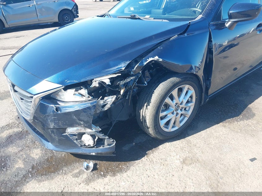2015 Mazda 3 VIN JM1BM1V79F1248792 IAAI salvage auction — LEFT FRONT, Salvage (California), sold $25 on 2026-07-29 (photo 6)