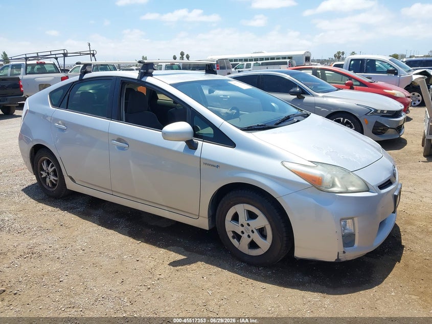 2011 Toyota Prius VIN JTDKN3DU7B0252047 IAAI salvage auction — NORMAL WEAR, Clear - Dealer Only (California), sold $1,100 on 2026-07-29 (photo 1)