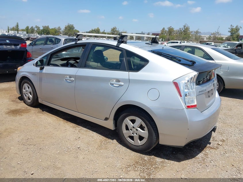 2011 Toyota Prius VIN JTDKN3DU7B0252047 IAAI salvage auction — NORMAL WEAR, Clear - Dealer Only (California), sold $1,100 on 2026-07-29 (photo 3)