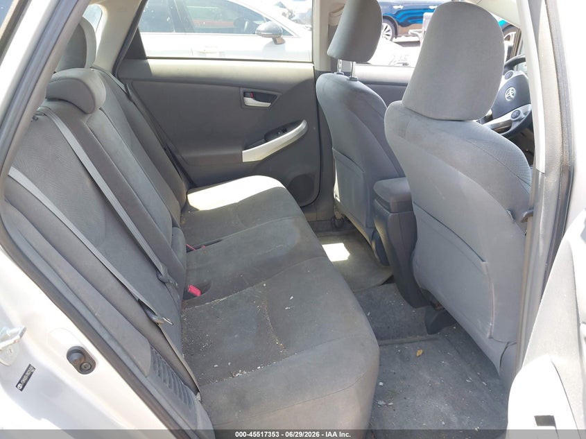 2011 Toyota Prius VIN JTDKN3DU7B0252047 IAAI salvage auction — NORMAL WEAR, Clear - Dealer Only (California), sold $1,100 on 2026-07-29 (photo 8)