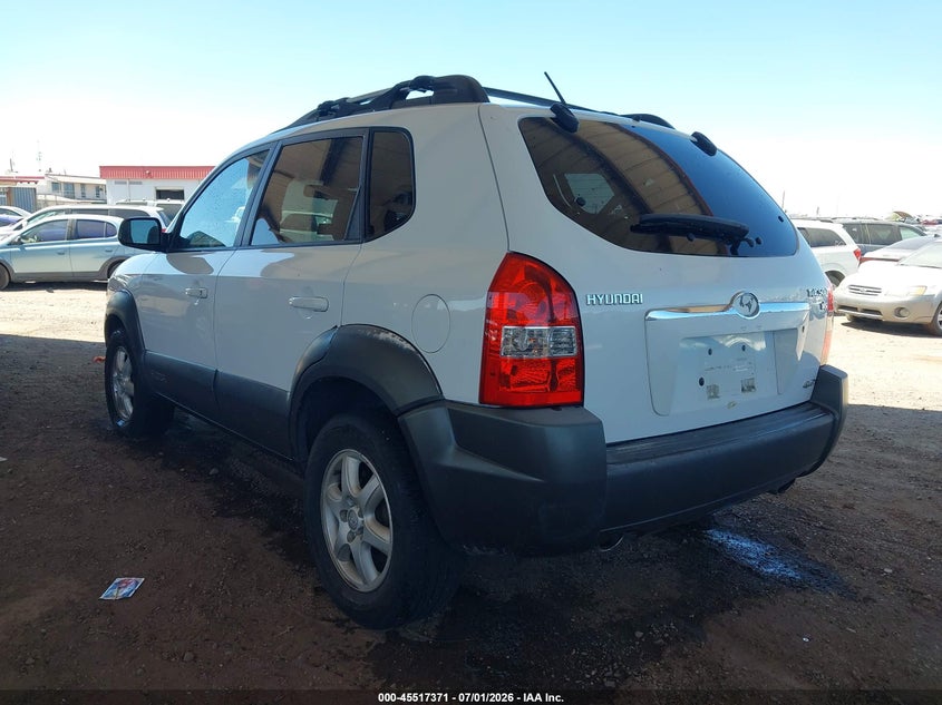 2005 Hyundai Tucson VIN KM8JN72D25U042440 IAAI salvage auction — NORMAL WEAR, Clear (Arizona), sold $325 on 2026-07-28 (photo 3)
