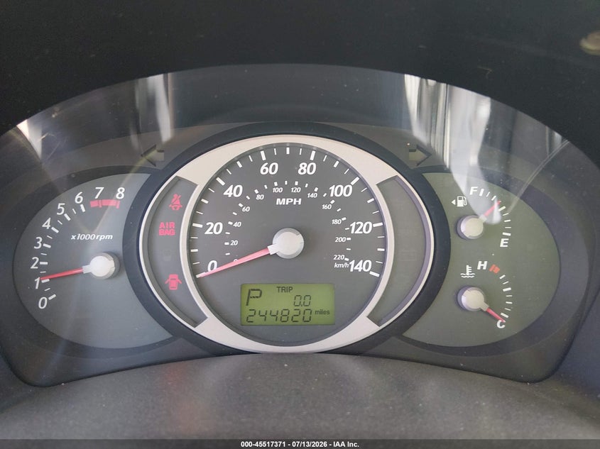 2005 Hyundai Tucson VIN KM8JN72D25U042440 IAAI salvage auction — NORMAL WEAR, Clear (Arizona), sold $325 on 2026-07-28 (photo 7)
