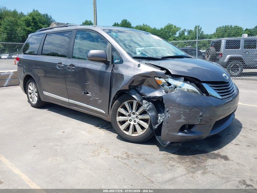 2014 Toyota Sienna VIN 5TDDK3DC2ES089768 IAAI salvage auction — FRONT END, Salvage (Connecticut), sold $2,450 on 2026-07-30 (photo 1)