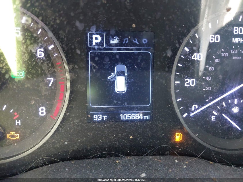 2017 Hyundai Tucson VIN KM8J3CA45HU443890 IAAI salvage auction — NORMAL WEAR, Salvage Title, sold $2,300 on 2026-07-28 (photo 7)