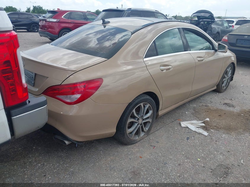 2016 Mercedes-benz Cla-klasse VIN WDDSJ4EB1GN305727 IAAI salvage auction — FRONT END, Original (Texas), sold $825 on 2026-07-29 (photo 4)