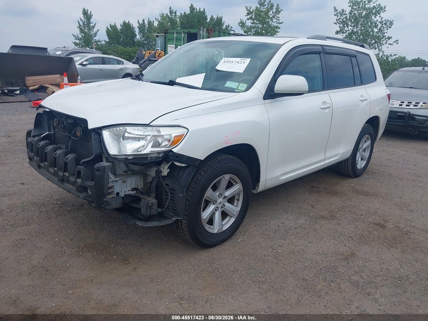 2010 Toyota Highlander VIN 5TDJK3EH5AS035954 IAAI salvage auction — FRONT END, Mv-907A (New York), sold $2,500 on 2026-07-14 (photo 2)
