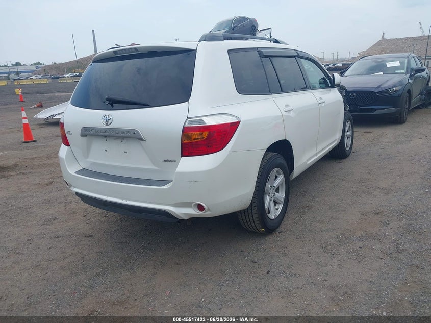 2010 Toyota Highlander VIN 5TDJK3EH5AS035954 IAAI salvage auction — FRONT END, Mv-907A (New York), sold $2,500 on 2026-07-14 (photo 4)