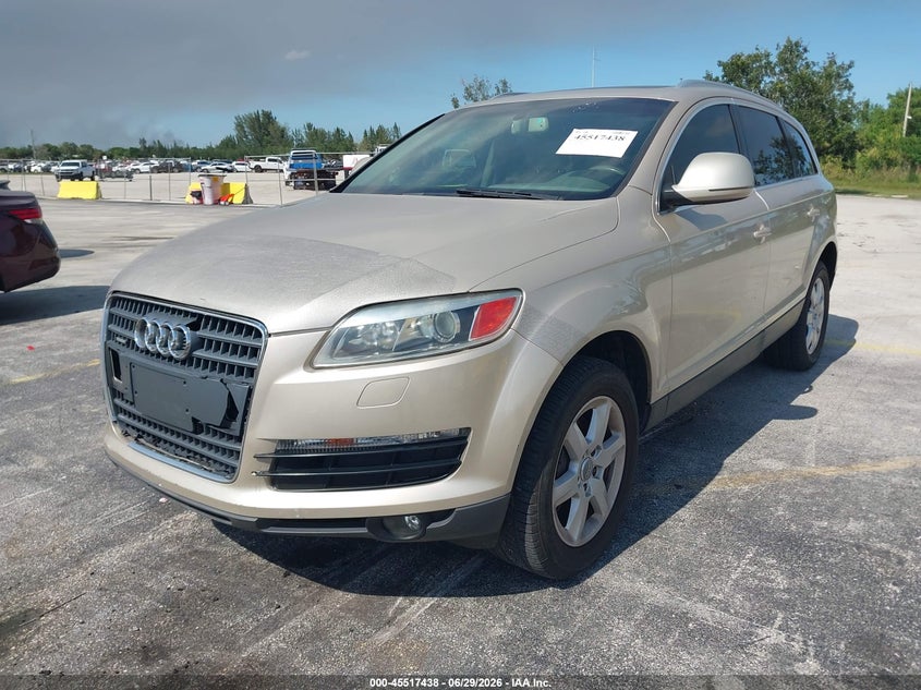 2007 Audi Q7 VIN WA1BY94L77D096989 IAAI salvage auction — NORMAL WEAR, Clear (Florida), sold $400 on 2026-07-16 (photo 2)
