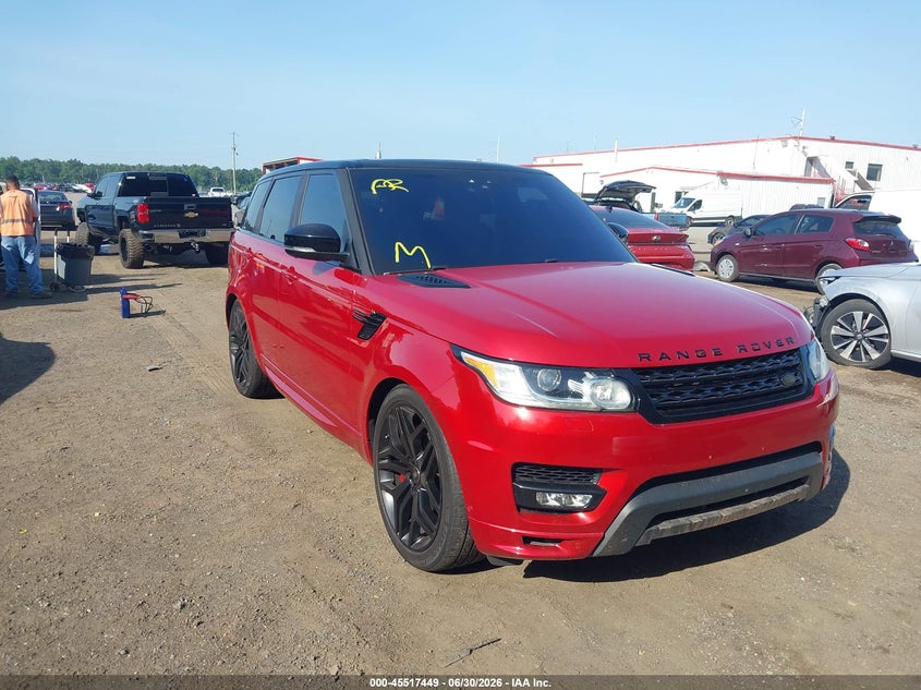 2017 Land rover Range rover sport VIN SALWV2FV6HA144659 IAAI salvage auction — NORMAL WEAR, Clear (Virginia), sold $3,525 on 2026-07-29 (photo 1)