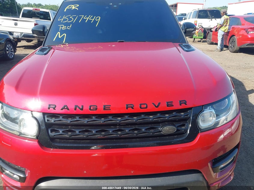 2017 Land rover Range rover sport VIN SALWV2FV6HA144659 IAAI salvage auction — NORMAL WEAR, Clear (Virginia), sold $3,525 on 2026-07-29 (photo 6)