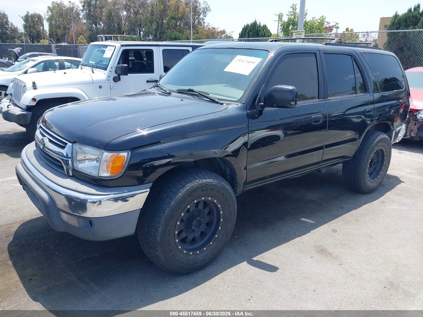 2001 Toyota 4runner VIN JT3GN86R410211261 IAAI salvage auction — REAR END, Salvage (California), sold $1,200 on 2026-07-16 (photo 2)