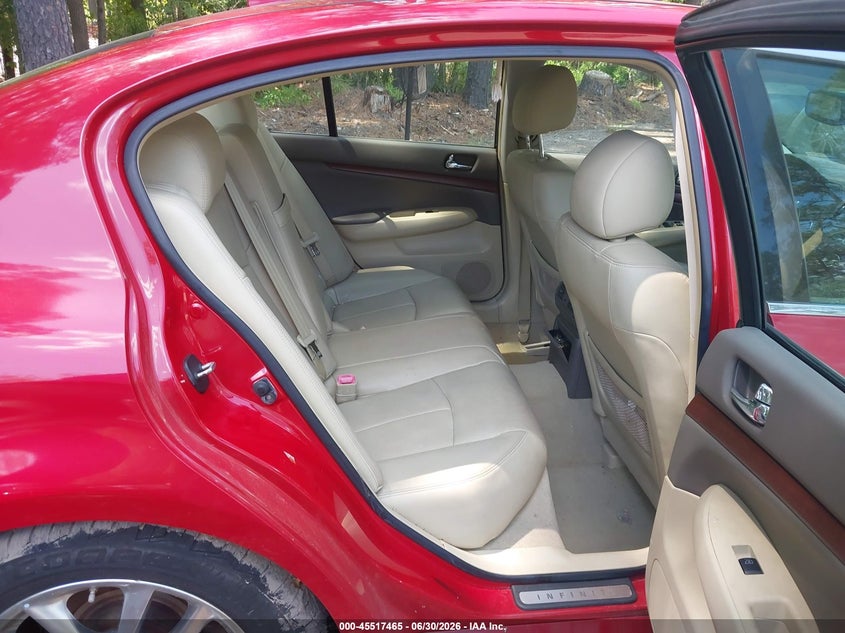 2008 Infiniti G35 VIN JNKBV61E68M211598 IAAI salvage auction — UNKNOWN, Clear (Virginia), sold $25 on 2026-07-21 (photo 8)