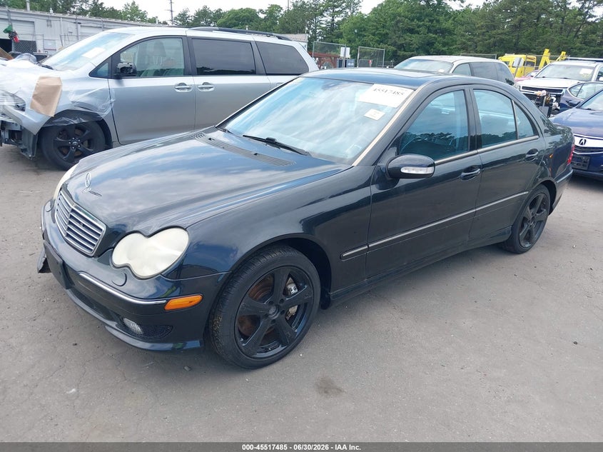 2002 Mercedes-benz C class VIN WDBRF65J12F217999 IAAI salvage auction — FRONT & REAR, Mv-907A (New York), sold $450 on 2026-07-21 (photo 2)