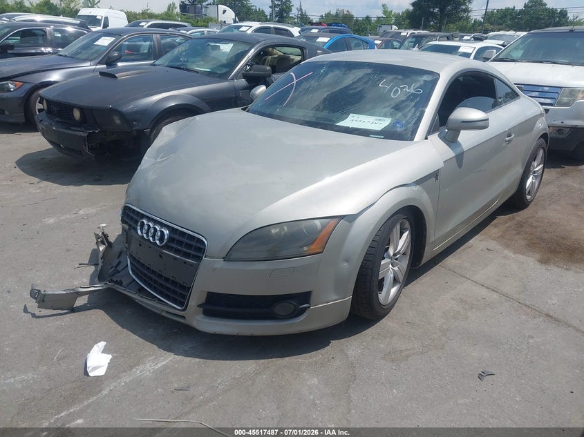 2008 Audi Tt VIN TRUAF38J681034036 IAAI salvage auction — FRONT END, Salvage (North Carolina), sold $525 on 2026-07-20 (photo 2)