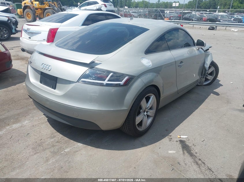 2008 Audi Tt VIN TRUAF38J681034036 IAAI salvage auction — FRONT END, Salvage (North Carolina), sold $525 on 2026-07-20 (photo 4)