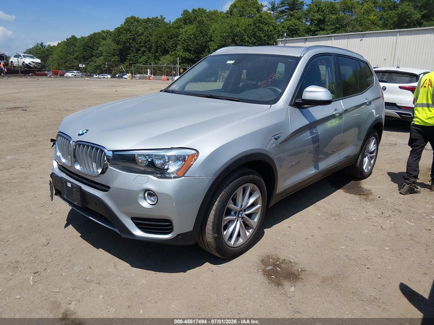 2017 BMW X3 VIN 5UXWX9C39H0W73850 IAAI salvage auction — SIDE, Salvage (Massachusetts), sold $2,050 on 2026-07-28 (photo 2)