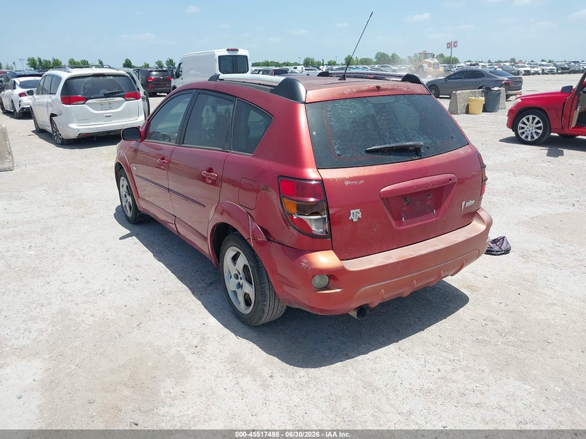 2005 Pontiac Vibe VIN 5Y2SL63875Z409698 IAAI salvage auction — NORMAL WEAR, Original (Texas), sold $600 on 2026-07-08 (photo 3)