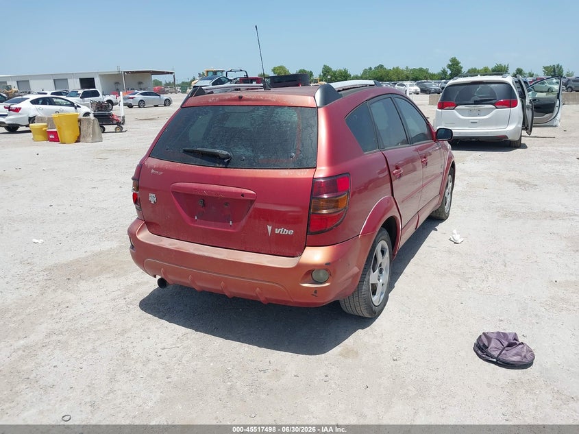 2005 Pontiac Vibe VIN 5Y2SL63875Z409698 IAAI salvage auction — NORMAL WEAR, Original (Texas), sold $600 on 2026-07-08 (photo 4)