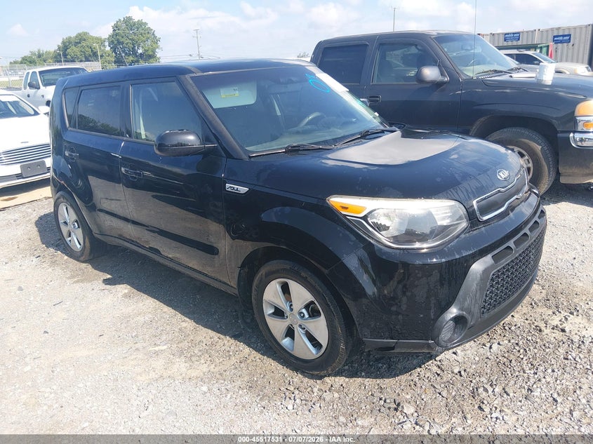 2016 Kia Soul VIN KNDJN2A20G7298360 IAAI salvage auction — NORMAL WEAR, Clear (Tennessee), sold $25 on 2026-07-23 (photo 1)
