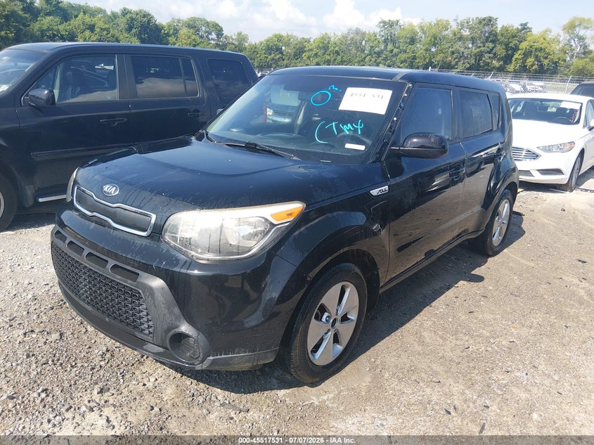 2016 Kia Soul VIN KNDJN2A20G7298360 IAAI salvage auction — NORMAL WEAR, Clear (Tennessee), sold $25 on 2026-07-23 (photo 2)