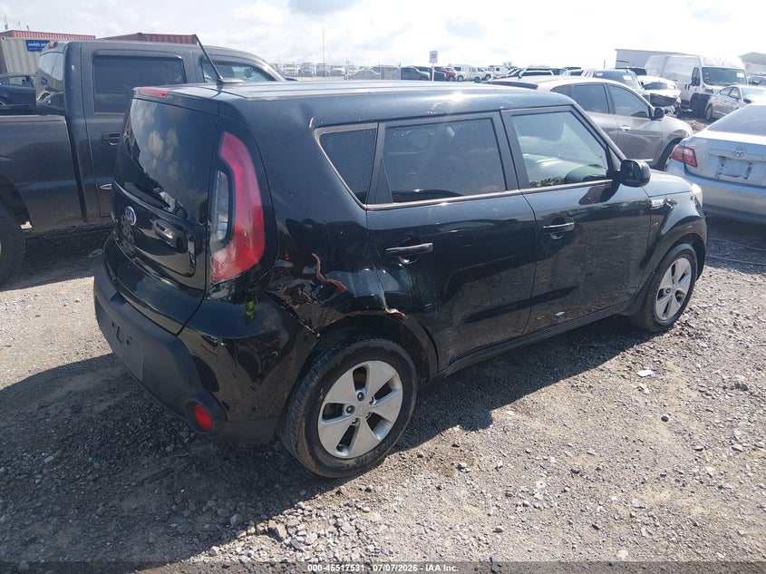 2016 Kia Soul VIN KNDJN2A20G7298360 IAAI salvage auction — NORMAL WEAR, Clear (Tennessee), sold $25 on 2026-07-23 (photo 4)