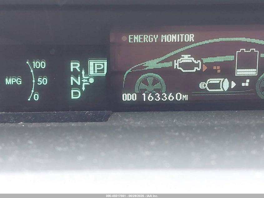 2010 Toyota Prius VIN JTDKN3DU2A1013613 IAAI salvage auction — NORMAL WEAR, Clear (California), sold $1,850 on 2026-07-29 (photo 7)