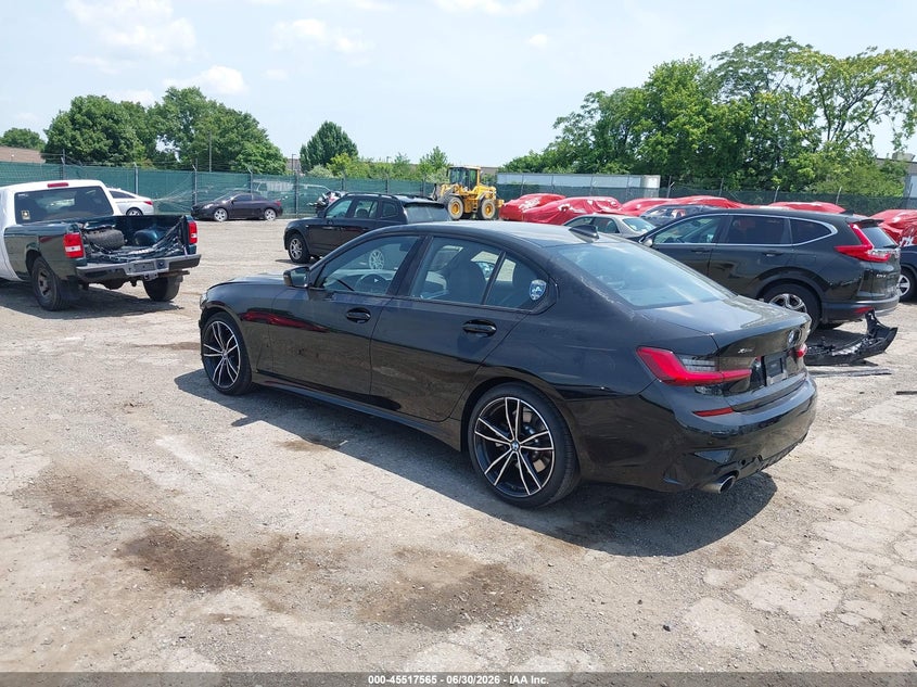 2019 BMW 3er VIN WBA5R7C59KAJ81234 IAAI salvage auction — FRONT END, Wait Title, sold $10,700 on 2026-08-04 (photo 3)