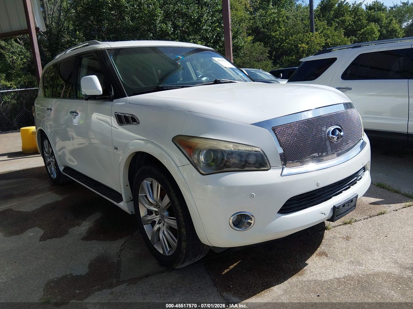 2014 Infiniti Qx80 VIN JN8AZ2NC5E9351440 IAAI salvage auction — NORMAL WEAR, Original (Texas), sold $1,325 on 2026-07-20 (photo 1)