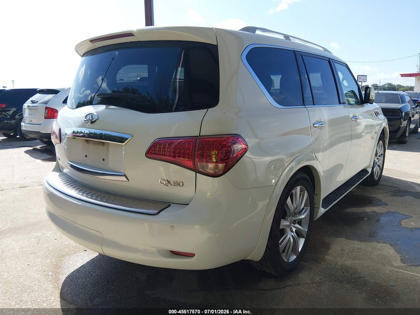 2014 Infiniti Qx80 VIN JN8AZ2NC5E9351440 IAAI salvage auction — NORMAL WEAR, Original (Texas), sold $1,325 on 2026-07-20 (photo 4)