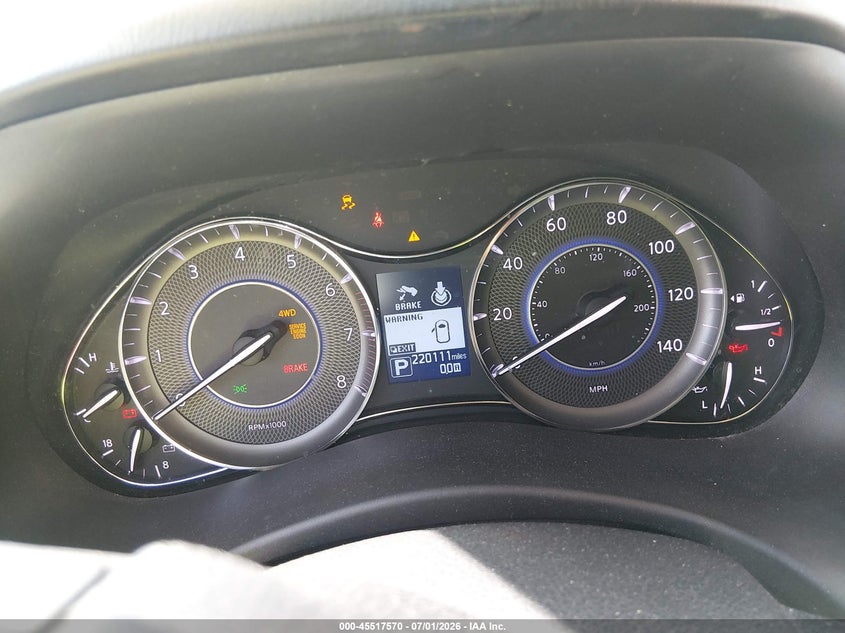 2014 Infiniti Qx80 VIN JN8AZ2NC5E9351440 IAAI salvage auction — NORMAL WEAR, Original (Texas), sold $1,325 on 2026-07-20 (photo 7)