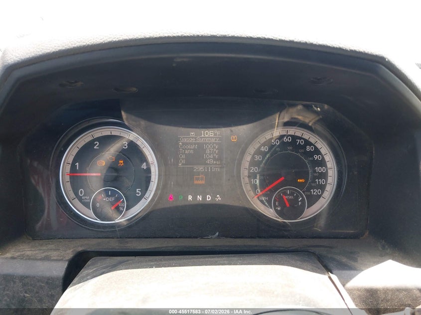 2017 Ram 2500 VIN 3C6UR5HL7HG643401 IAAI salvage auction — LEFT REAR, Salvage (Texas), sold $6,500 on 2026-08-01 (photo 7)