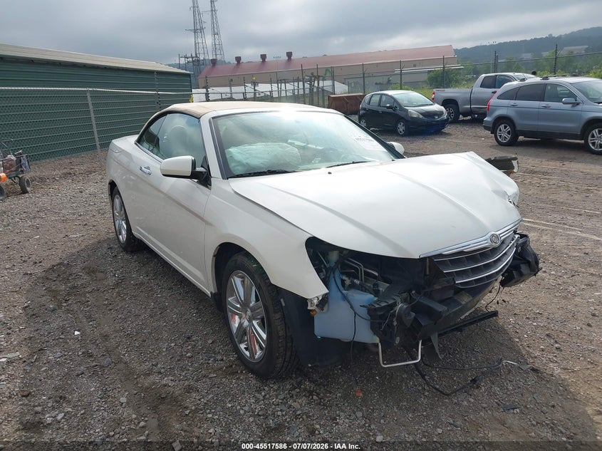 2010 Chrysler Sebring VIN 1C3BC6EV4AN218216 IAAI salvage auction — FRONT END, Salvage (Pennsylvania), sold $325 on 2026-07-22 (photo 1)
