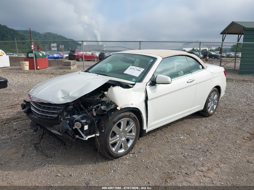 2010 Chrysler Sebring VIN 1C3BC6EV4AN218216 IAAI salvage auction — FRONT END, Salvage (Pennsylvania), sold $325 on 2026-07-22 (photo 2)
