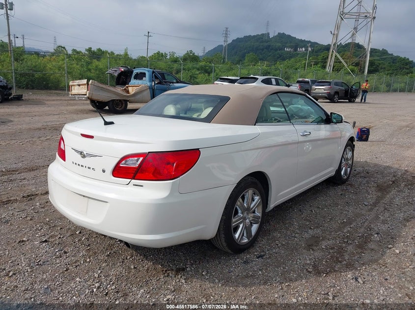 2010 Chrysler Sebring VIN 1C3BC6EV4AN218216 IAAI salvage auction — FRONT END, Salvage (Pennsylvania), sold $325 on 2026-07-22 (photo 4)