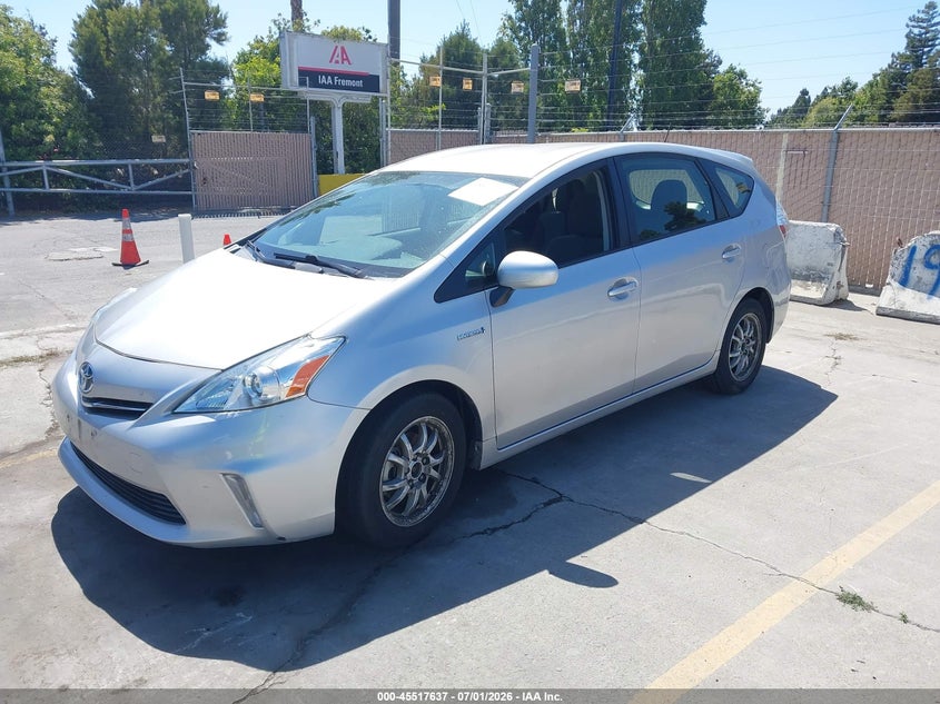 2013 Toyota Prius v VIN JTDZN3EU7D3282969 IAAI salvage auction — LEFT FRONT, Salvage (California), sold $4,750 on 2026-07-09 (photo 2)