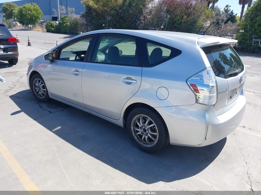 2013 Toyota Prius v VIN JTDZN3EU7D3282969 IAAI salvage auction — LEFT FRONT, Salvage (California), sold $4,750 on 2026-07-09 (photo 3)
