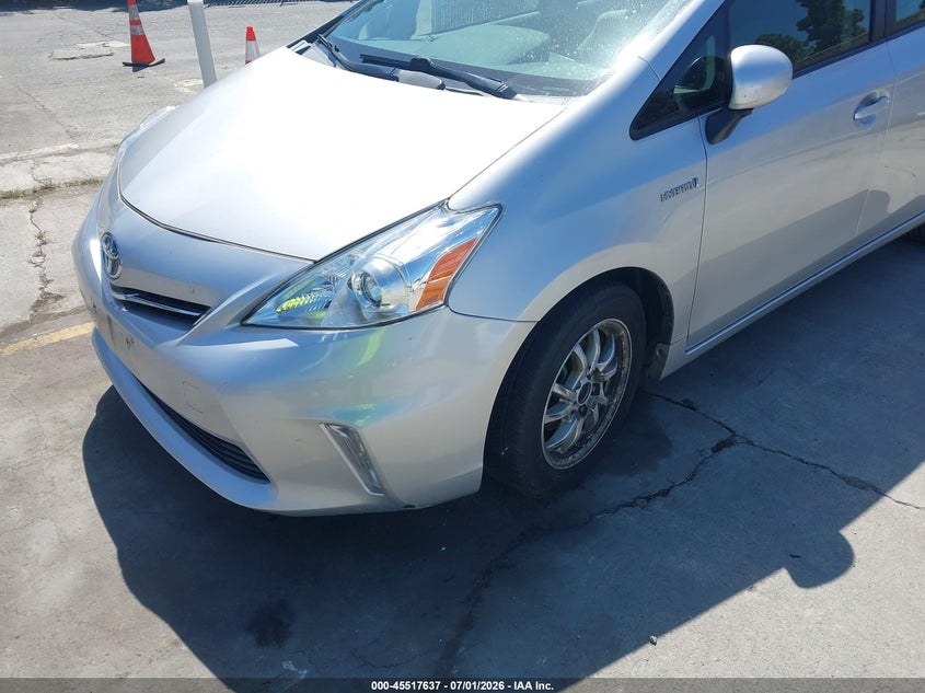 2013 Toyota Prius v VIN JTDZN3EU7D3282969 IAAI salvage auction — LEFT FRONT, Salvage (California), sold $4,750 on 2026-07-09 (photo 6)